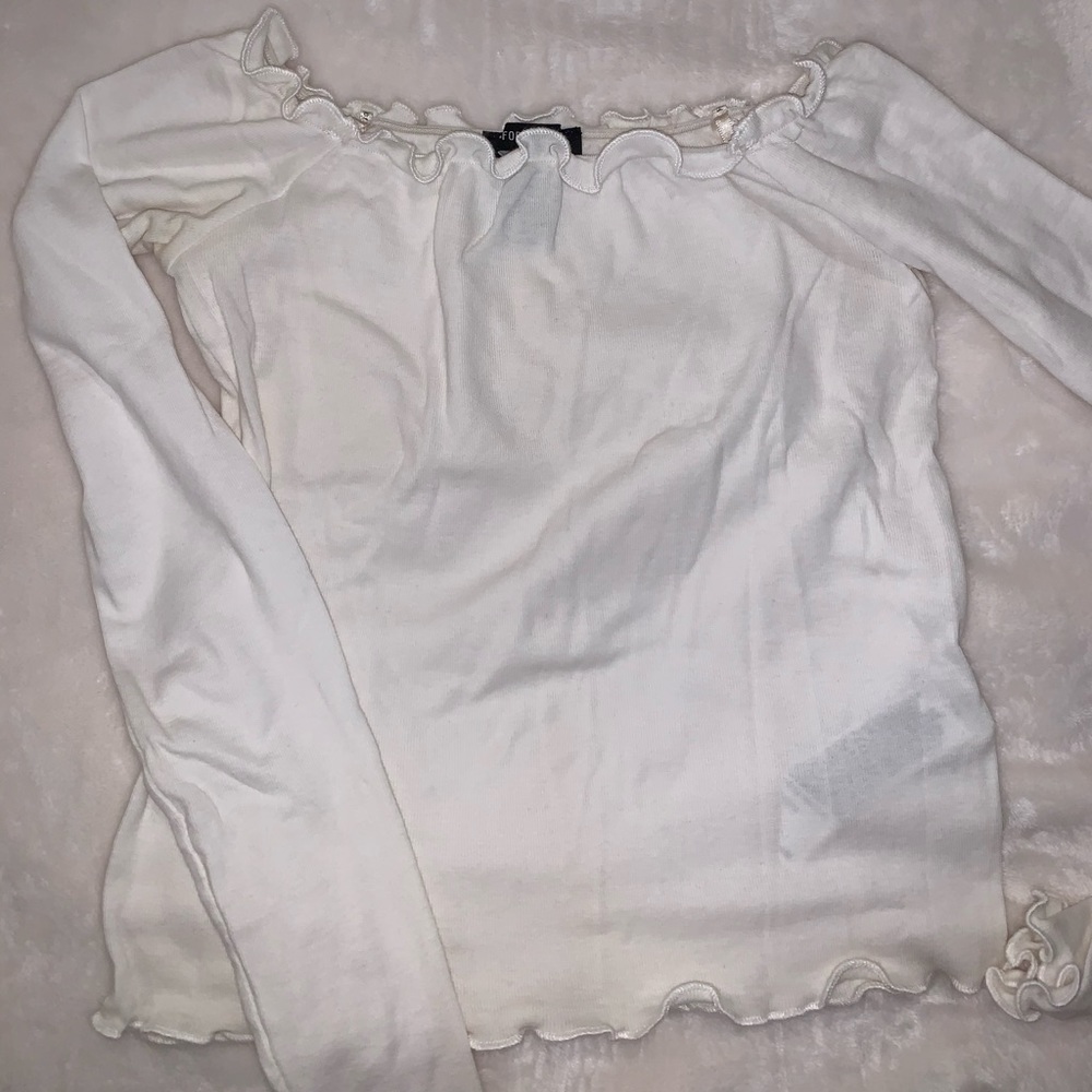 white off the shoulder top